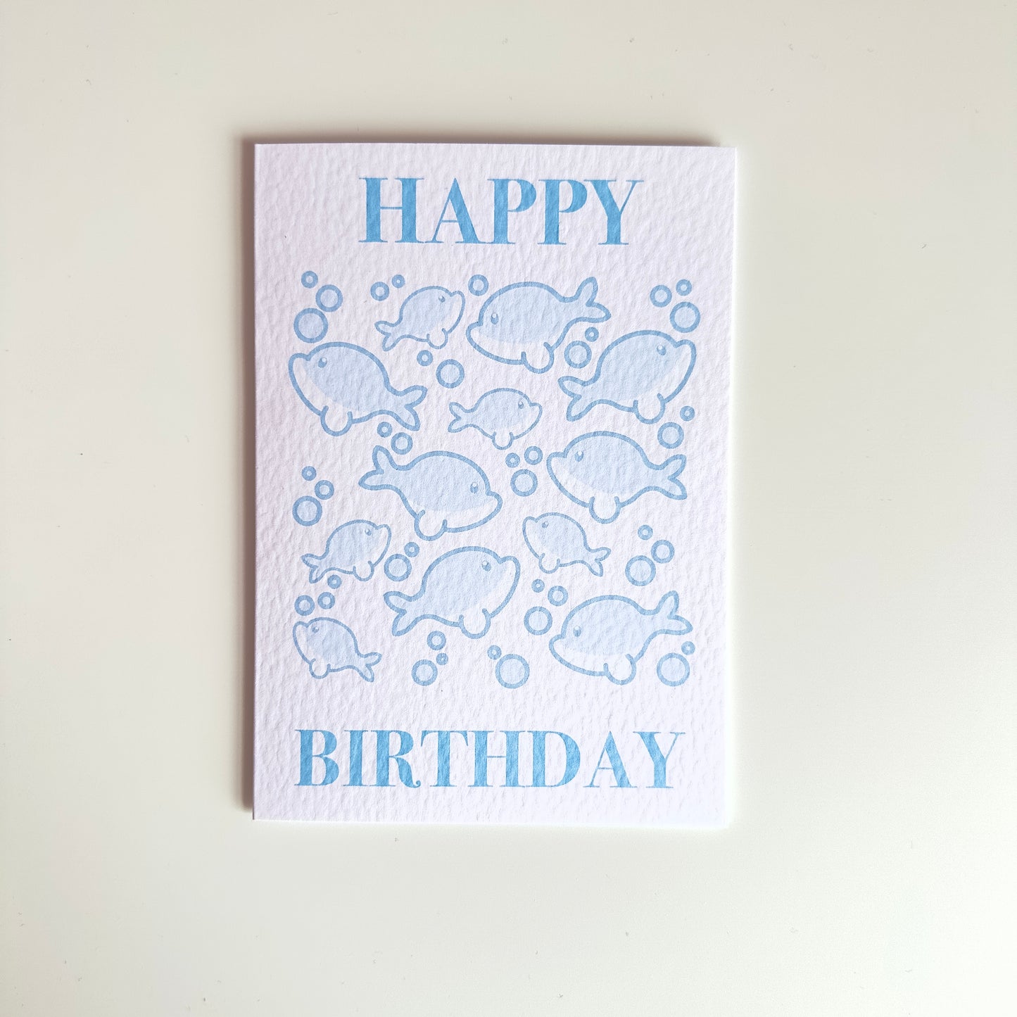 Ocean Dolphin Birthday Card