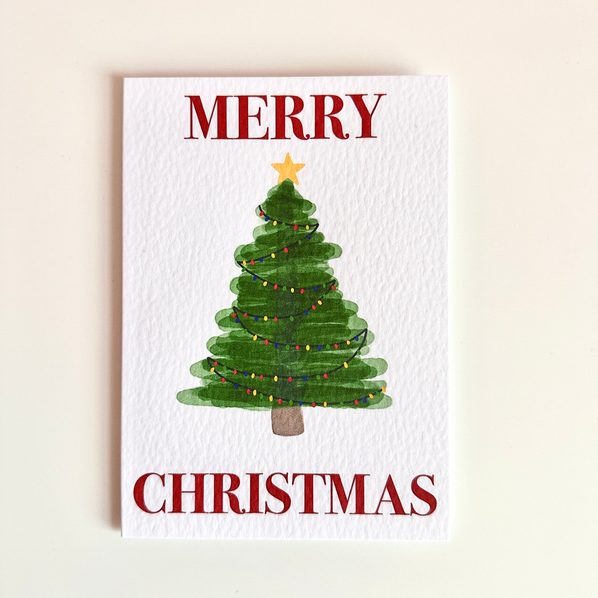 Christmas Tree Christmas Lights Christmas Card Greeting Card Merry Christmas