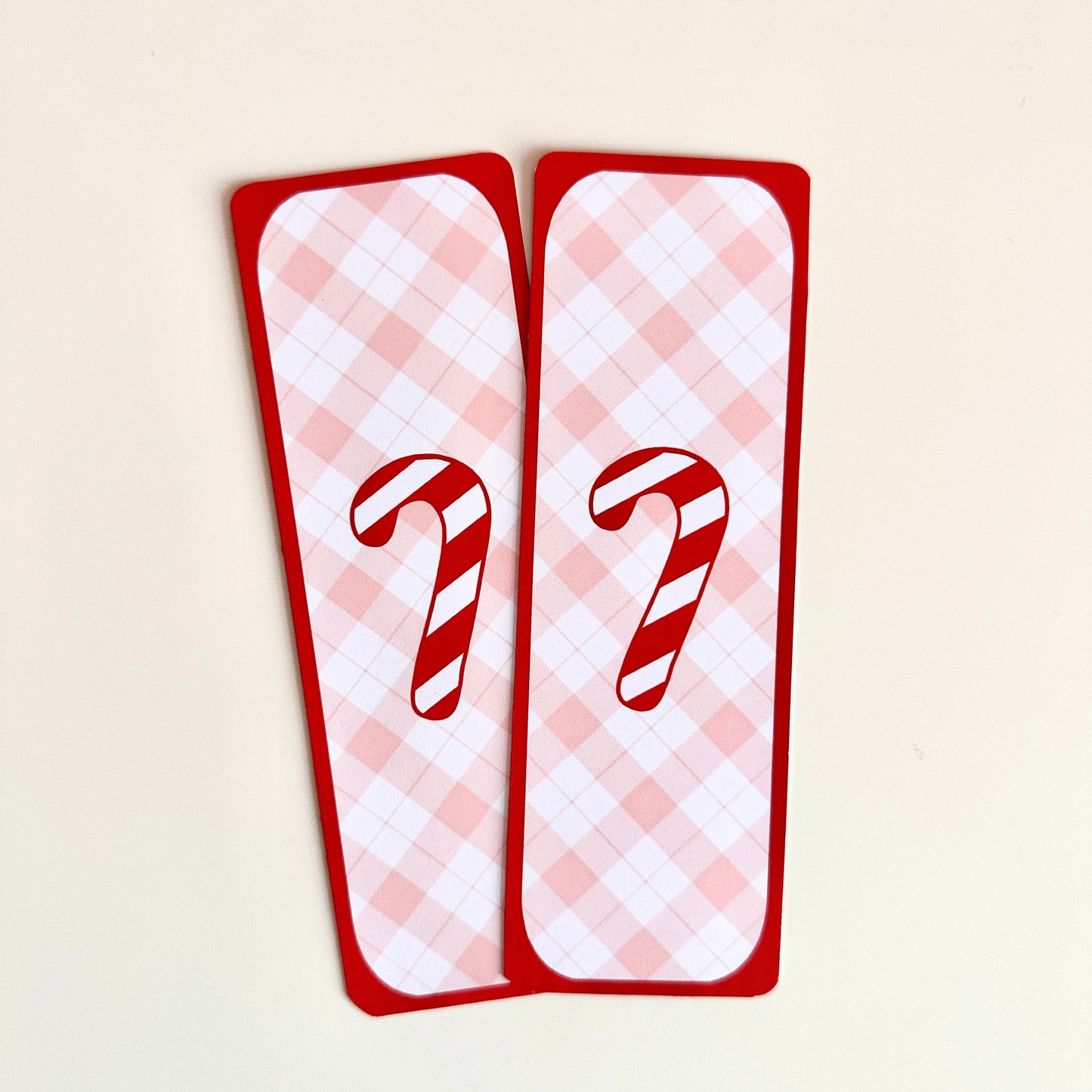 Festive Candy Cane Christmas Bookmark Stocking Filler