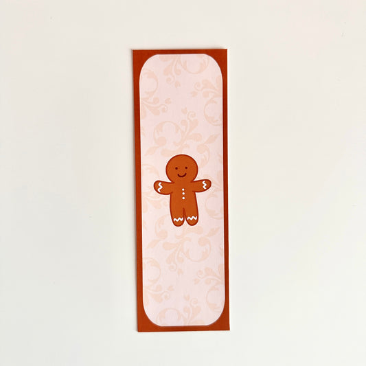 Gingerbread man bookmark Christmas stocking filler festive