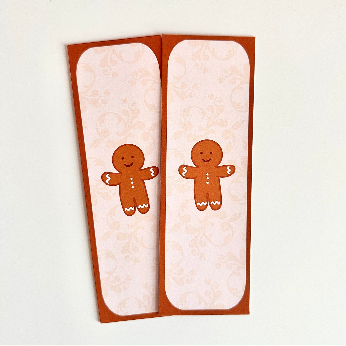 Festive Christmas gingerbread man bookmarks