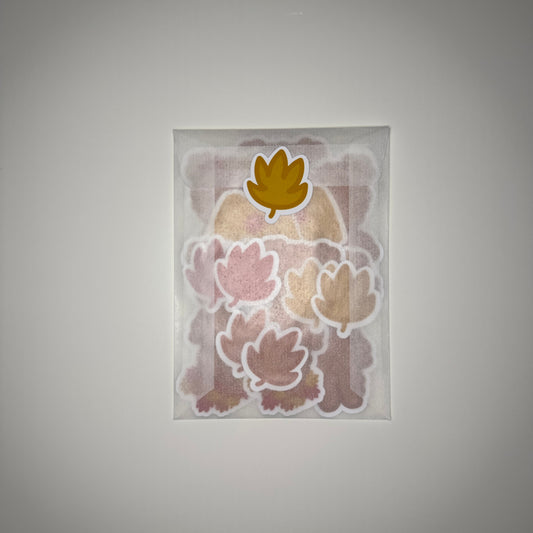 Bear Autumn Leaves Sticker Pack