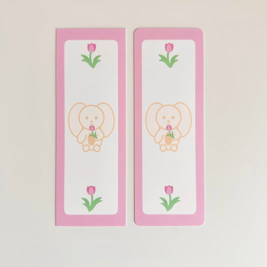 Bunny's Tulip Bookmark