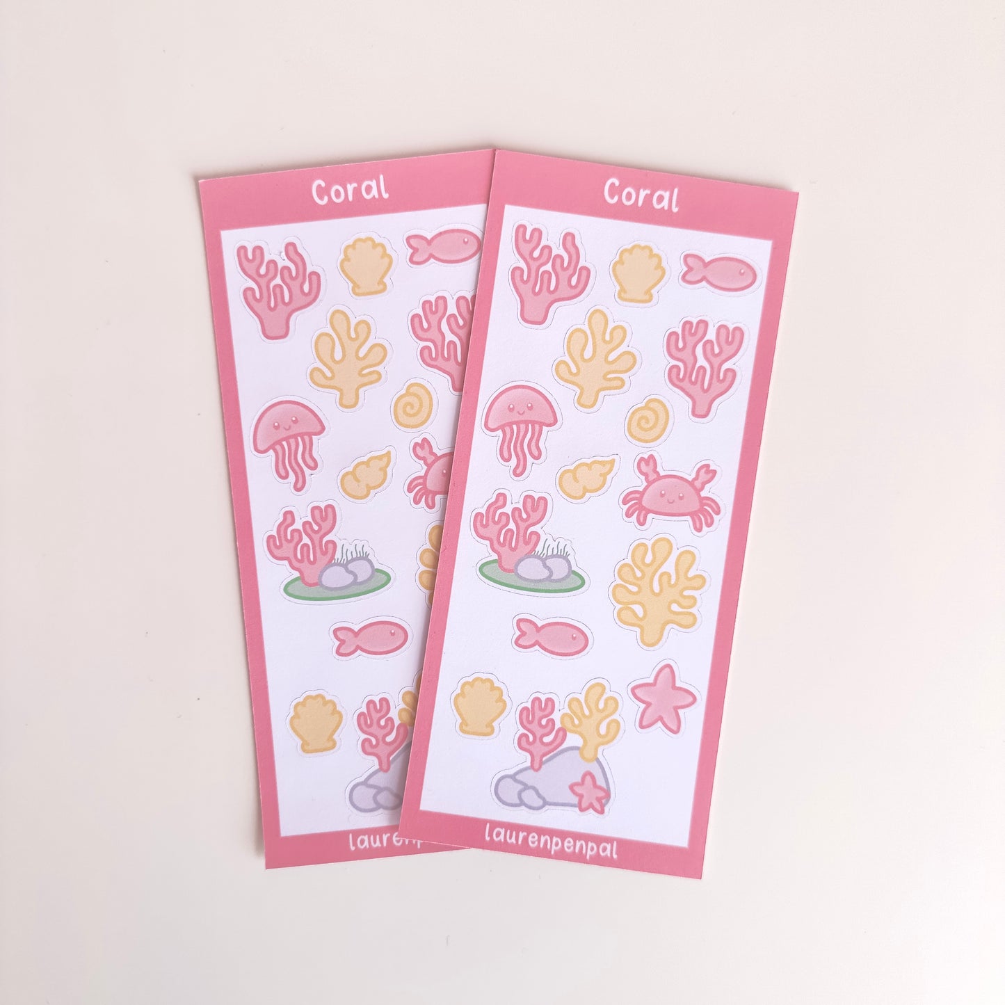 Coral Sticker Sheet